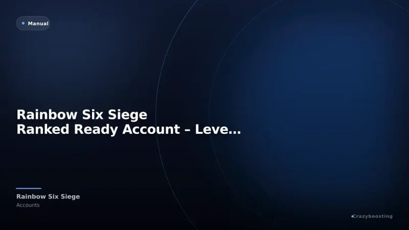 Rainbow Six Siege Ranked Ready Account – Level 40–50