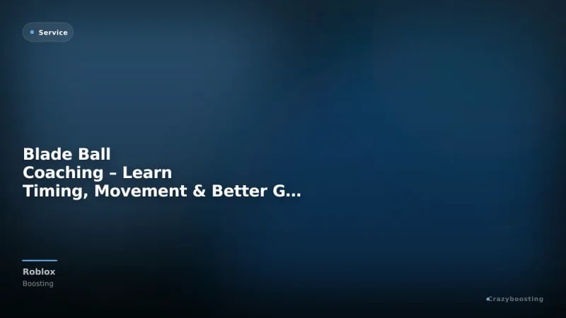Blade Ball Coaching – Learn Timing, Movement & Better Gameplay