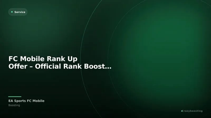 FC Mobile Rank Up Offer – Official Rank Booster Pack Service