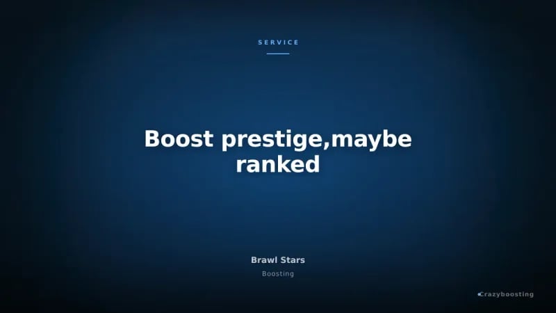 Boost prestige,maybe ranked