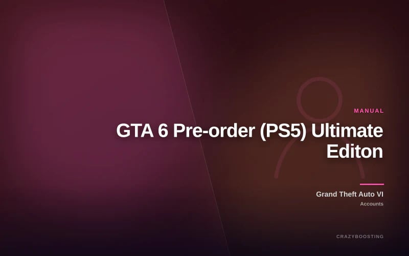 GTA 6 Pre-order (PS5) Ultimate Editon
