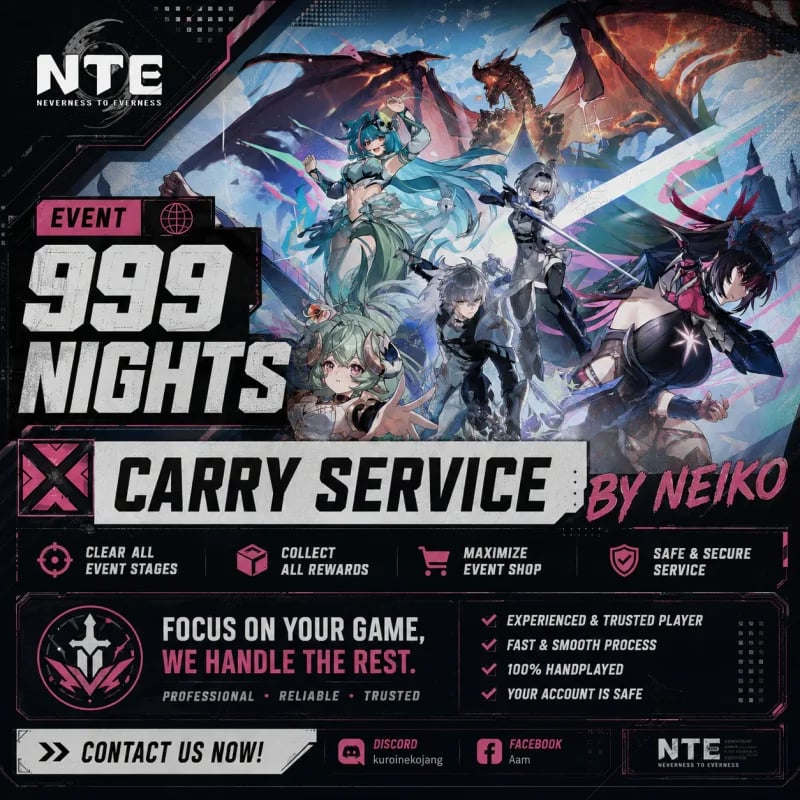 Event 999 Nights NTE Carry Service