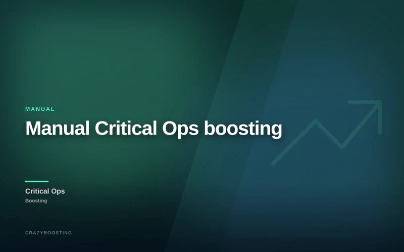 Manual Critical Ops boosting